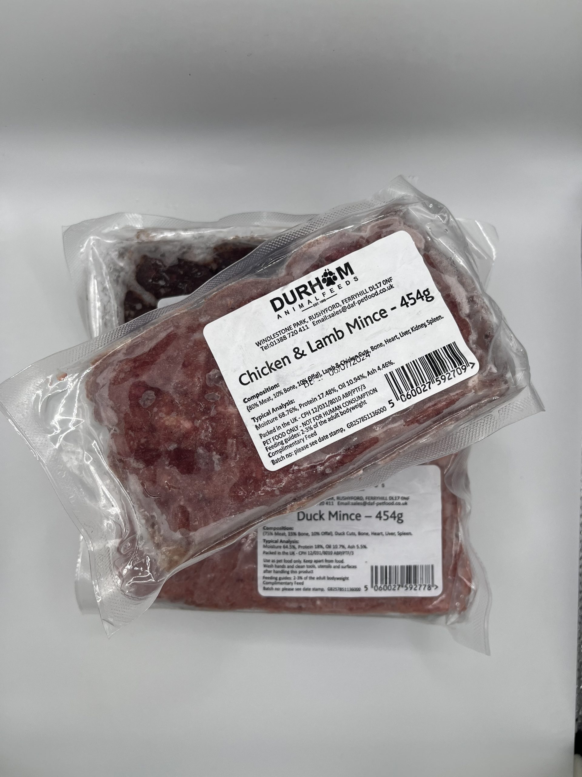 Durham Animal Feed Raw 454G Unbounded Pet Feed